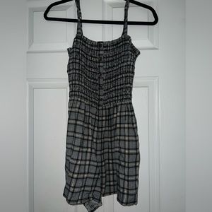 Hollister Checkered Shorts Romper